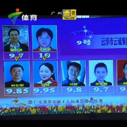 广东省第五届工人运动会排舞比赛